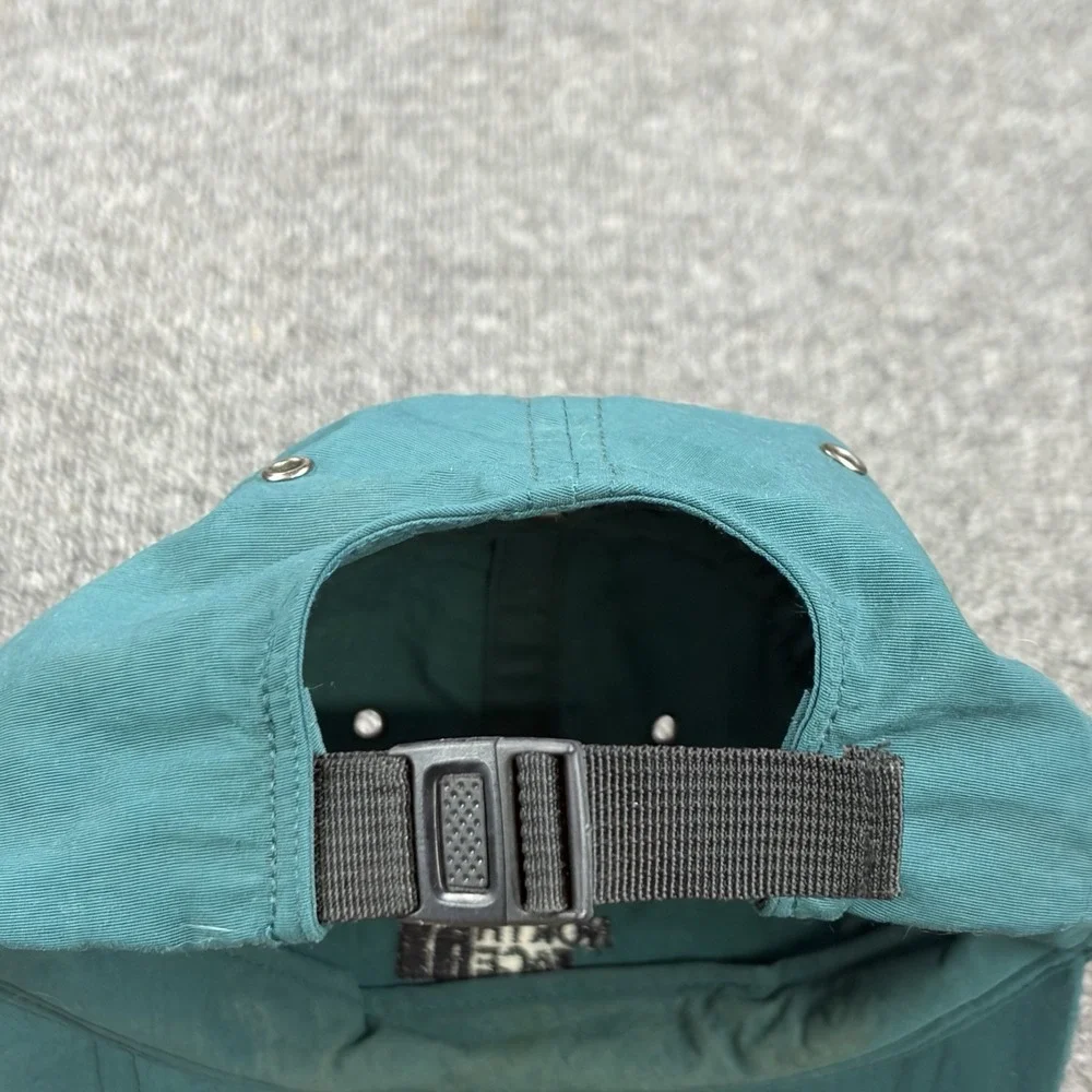 Vintage North Face Wide Brim Nylon Hat Cap Mens Green‎ Aqua Running Hiking Climb